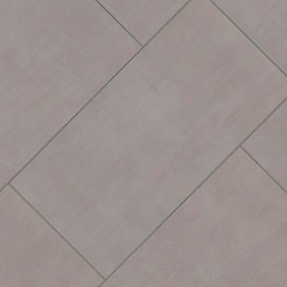 MSI Cementino Gray 12 in. x 24 in. Matte Porcelain Floor and Wall Tile (14 sq. ft. per Case)