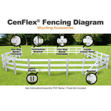 CenFlex White Inside Corner Roller