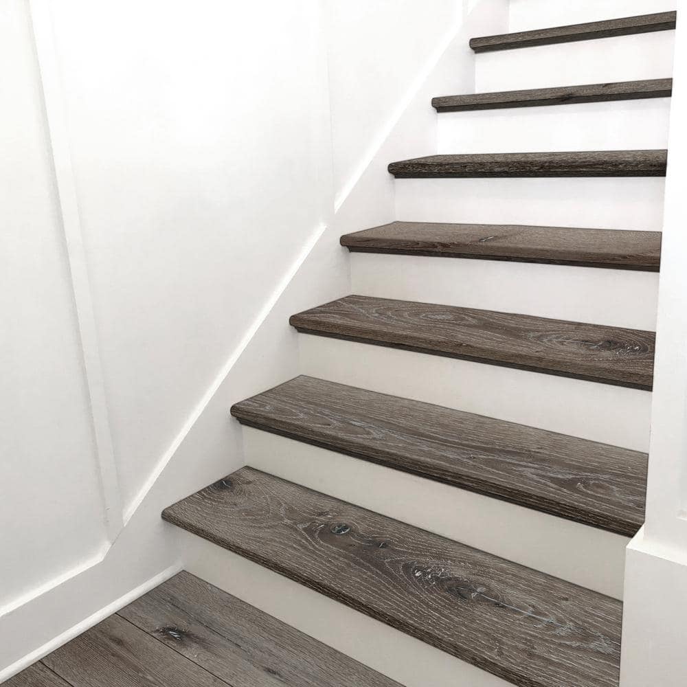 MSI Centennial Ash 2/3 in. T x 12 in. W x 47.2 in. L Luxury Vinyl Stair Tread (2 Pieces/Case)