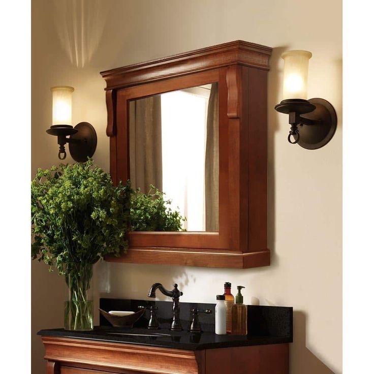 Home Decorators Collection Naples 25 in. W x 31 in. H Rectangular Medicine Cabinet with Mirror