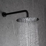 1-Spray Patterns 1.8 GPM 10 in. Dual Shower Head and Handheld Shower Head with Body Spray in Matte Black