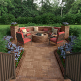 RumbleStone Rec 10.5 in. x 7 in. x 1.75 in. Sierra Blend Concrete Paver (192 Pcs. / 98 Sq. ft. / Pallet) - Super Arbor