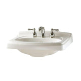 American Standard Portsmouth 8 in. Widespread Pedestal/Vanity Sink Top in White, 24-3/8 x 19-1/2 in