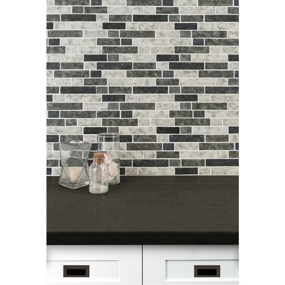 Urban Tapestry Interlocking 11.81 in. x 11.81 in. x 6 mm Glass Mesh-Mounted Mosaic Tile (14.55 sq. ft./case) - Super Arbor