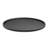 Contempo 14 in. Round Serving Tray in Black