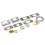 Camelot Satin Nickel Double Cylinder Deadbolt with Georgian Knob Door Handleset - Super Arbor
