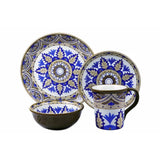 Bimini 16-Piece Casual Shiny Finish Stoneware Dinnerware Set (Service for 4)