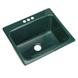 Kensington Drop-In Acrylic 25 in. 3-Hole Single Bowl Utility Sink in Ice Grey - Super Arbor
