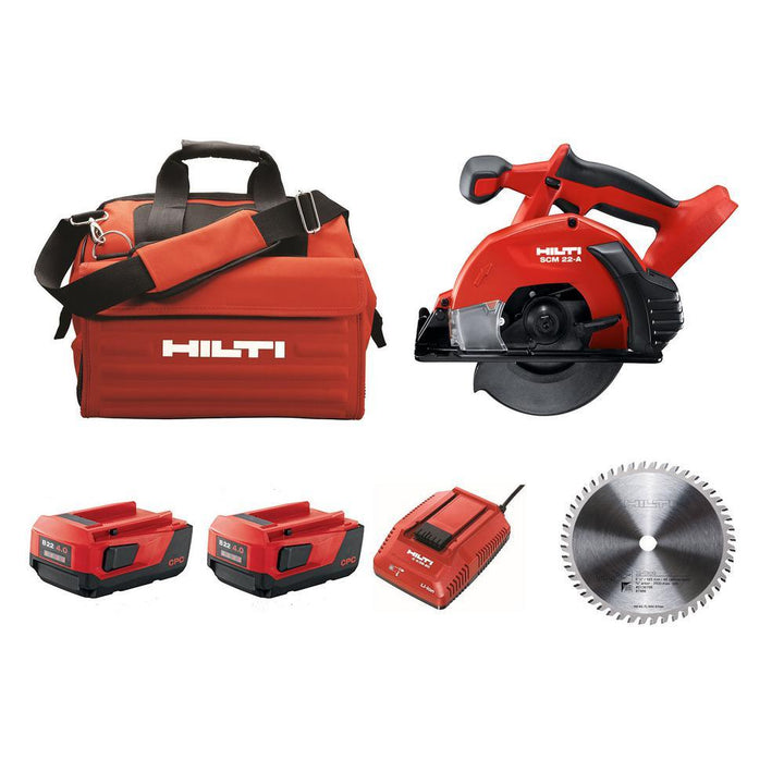 SCM 22-Volt Lithium-Ion Cordless Metal Cutting Circular Saw Kit - Super Arbor