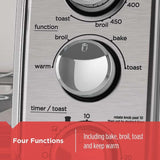 4-Slice Stainless Steel Toaster Oven