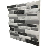 Art3d Gray Marble 12 in. x 12 in. Peel and Stick Wall Tile Backsplash (6-Pack)