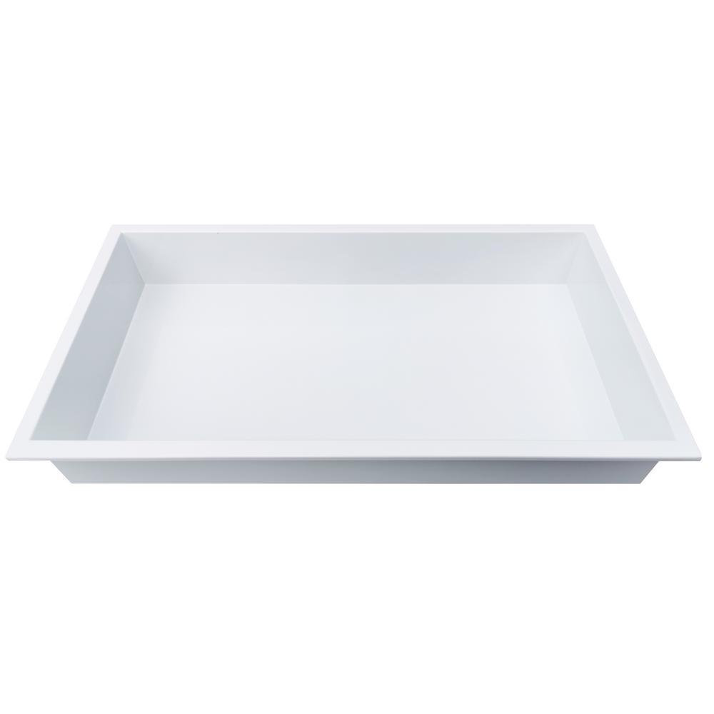 Showroom Series 12 in. x 24 in. Shower Niche in White - Super Arbor