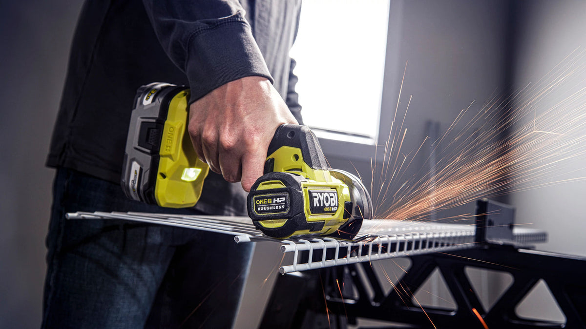 RYOBI ONE+ 18V HP Brushless Cordless 4-Tool Combo Kit with (2) Batteries, Charger, Bag + Free Jig Saw