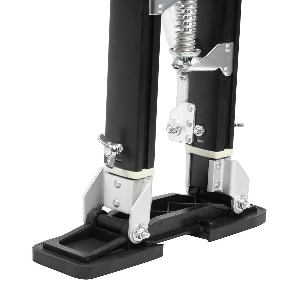 24 in. to 40 in. Black Mag Pros Magnesium Drywall Stilts - Super Arbor