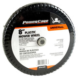 Powercare 8 in. x 1.75 in. Universal Plastic Wheel for Lawn Mowers
