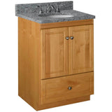 Ultraline 42 in. W x 21 in. D x 34.5 in. H Vanity Cabinet Only in Natural Alder - Super Arbor
