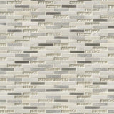 MSI Ocean Crest Brick 12 in. x 12 in. x 8 mm Glass Metal Stone Mesh-Mounted Mosaic Wall Tile (10 sq. ft. / case)