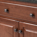 1-1/4 in. Oil Rubbed Bronze Square Cabinet Knob (25-Pack) - Super Arbor