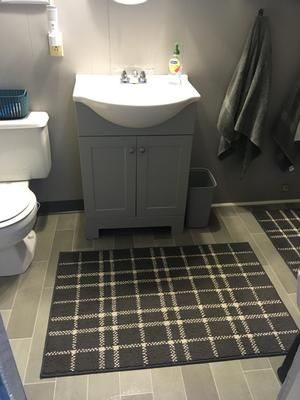 Style Selections Euro 25-in Gray Single Sink Bathroom Vanity with White Cultured Marble Top