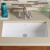 MR Direct Undermount Porcelain Bathroom Sink in White