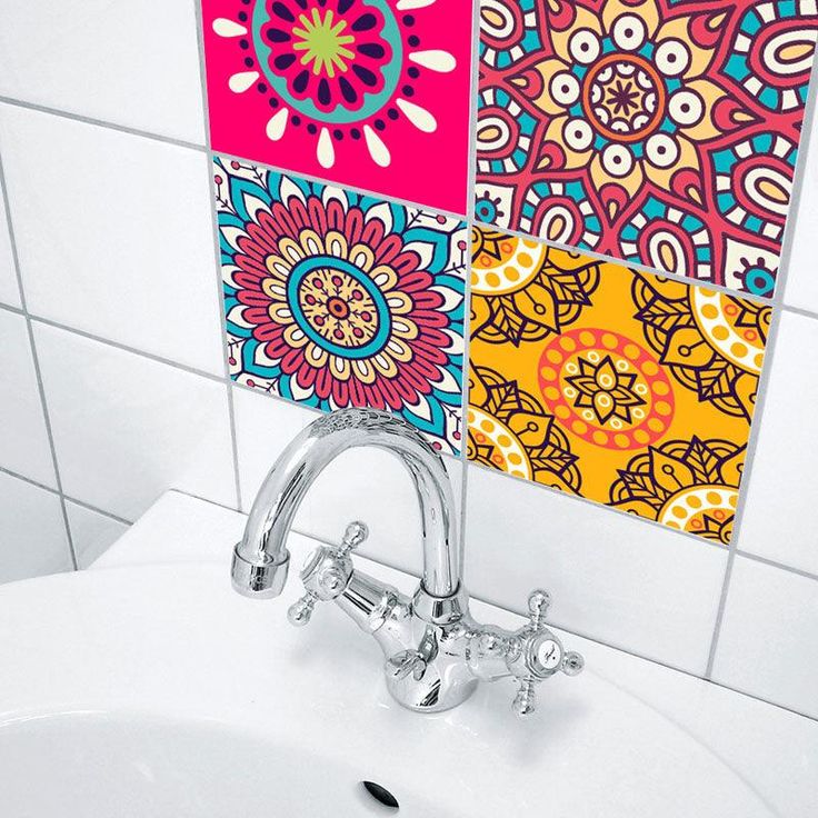 Goory 10PCS Mosaic Wall Sticker Self-adhesive Tile Sticker Kitchen/Bathroom Decorative