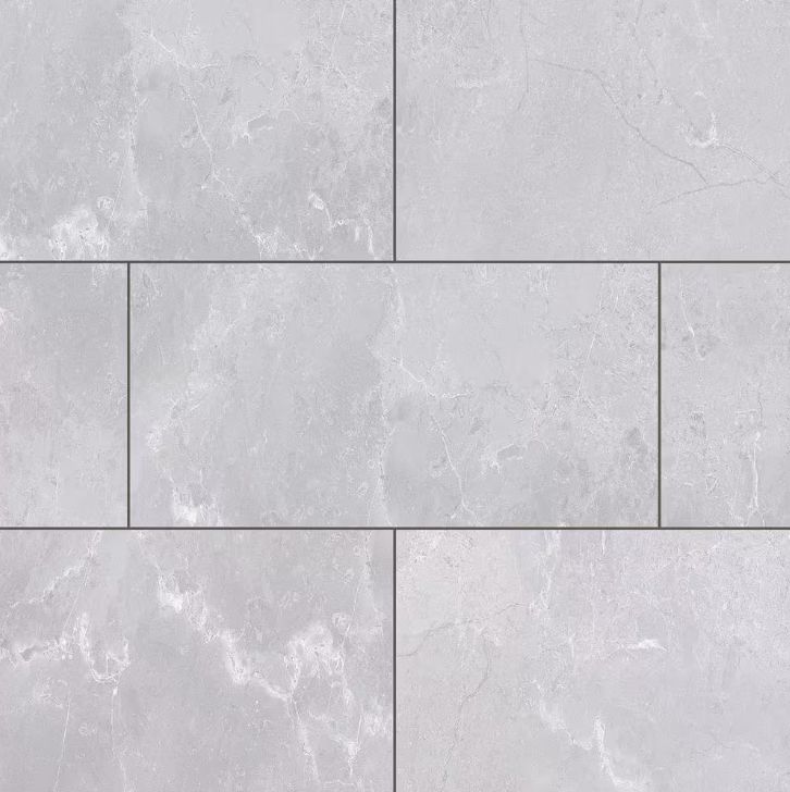 Bexar Marble 12 MIL x 12 in. W x 24 in. L Click Lock Waterproof Vinyl Tile Flooring (23.8 sqft/case)