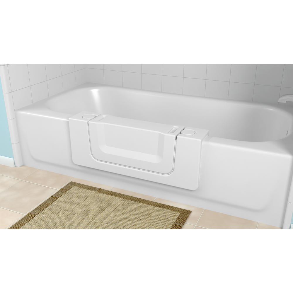 Wide White Convertible Bathtub Conversion Kit - Super Arbor