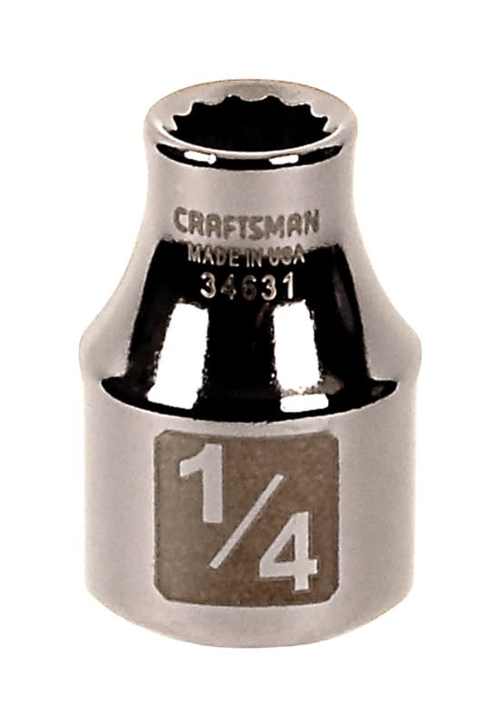 Craftsman 1/4 in. x 3/8 in. Drive SAE 12 Point Standard Socket