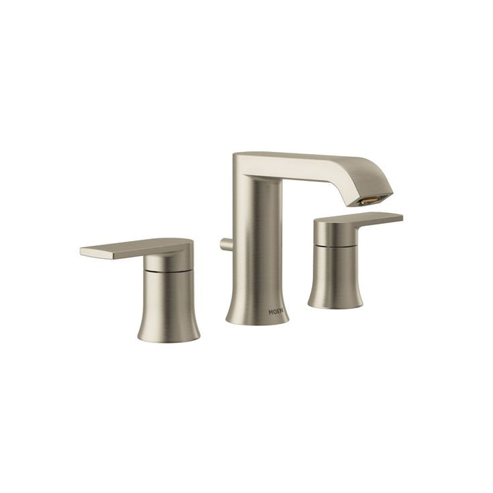 Genta 8 in. Widespread 2-Handle Bathroom Faucet in Spot Resist Brushed Nickel