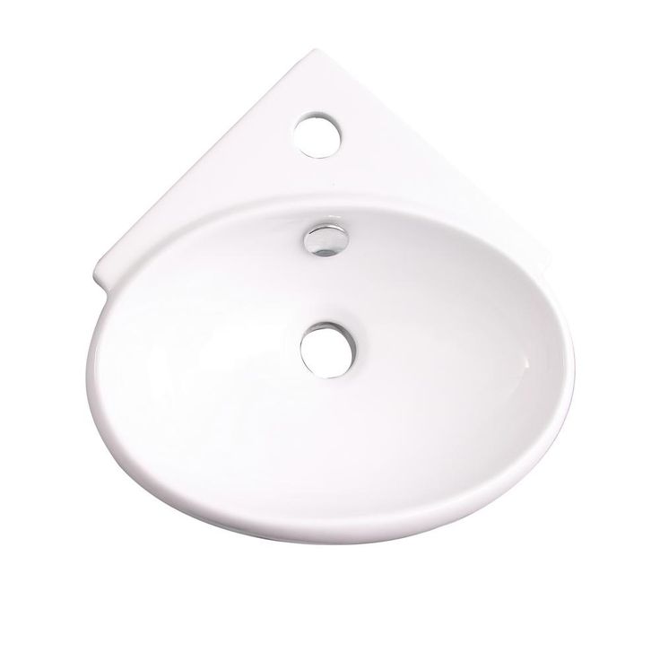 Barclay Products Fowler Corner Wall-Mount Sink in White