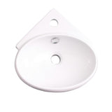 Barclay Products Fowler Corner Wall-Mount Sink in White