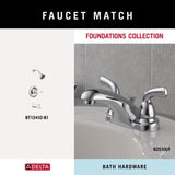 Delta 3-Piece Foundations Polished Chrome Decorative Bathroom Hardware Set