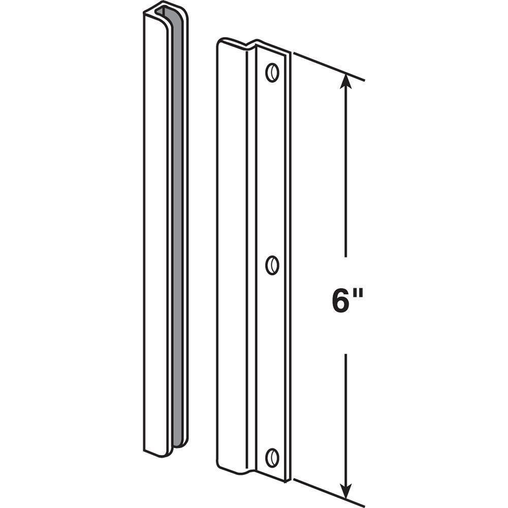 Latch Guard In-Swinging, 6 in., Gray Steel - Super Arbor