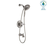 Lahara In2ition 2-in-1 Single-Handle 5-Spray Tub and Shower Faucet in Brushed Nickel