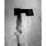 Talise 2-Handle 1-Spray Tub and Shower Faucet with 3-Setting with 304T Stainless Steel in Black(Valve Included) - Super Arbor