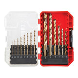 CRAFTSMAN 14-Piece Assorted Gold Ferrous Coated HSS Twist Drill Bit Set