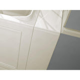 Acrylic Luxury 48 in. x 28 in. Left Hand Walk-In Whirlpool and Air Bathtub in Linen - Super Arbor