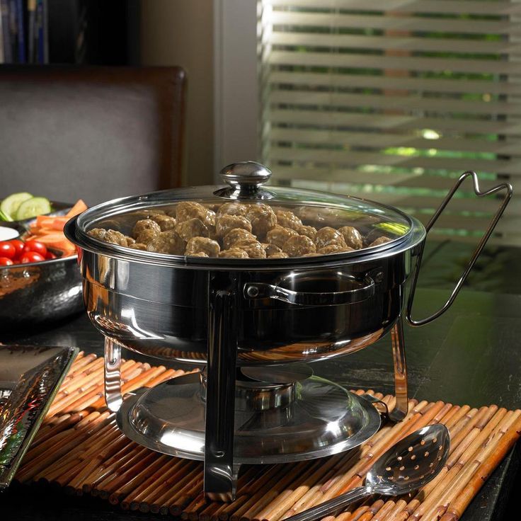 Sangerfield 4.5 Qt. 6-Piece Stainless Steel Chafing Dish Set