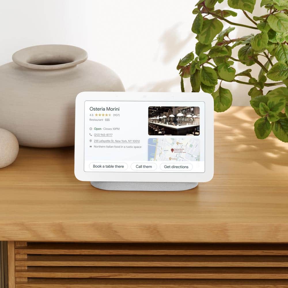 Google Nest Hub 2nd Gen - Smart Home Speaker and 7 in. Display with Google Assistant - Chalk