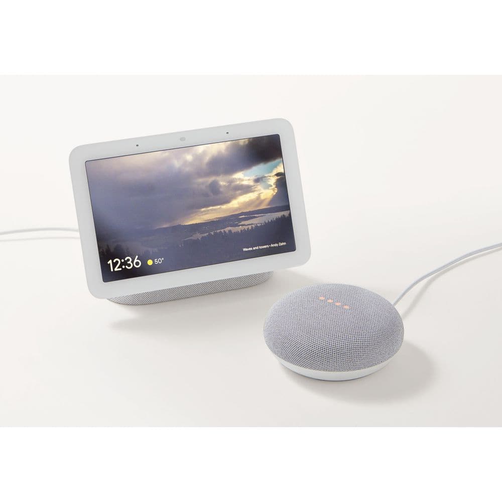 Google Nest Hub 2nd Gen - Smart Home Speaker and 7 in. Display with Google Assistant - Chalk
