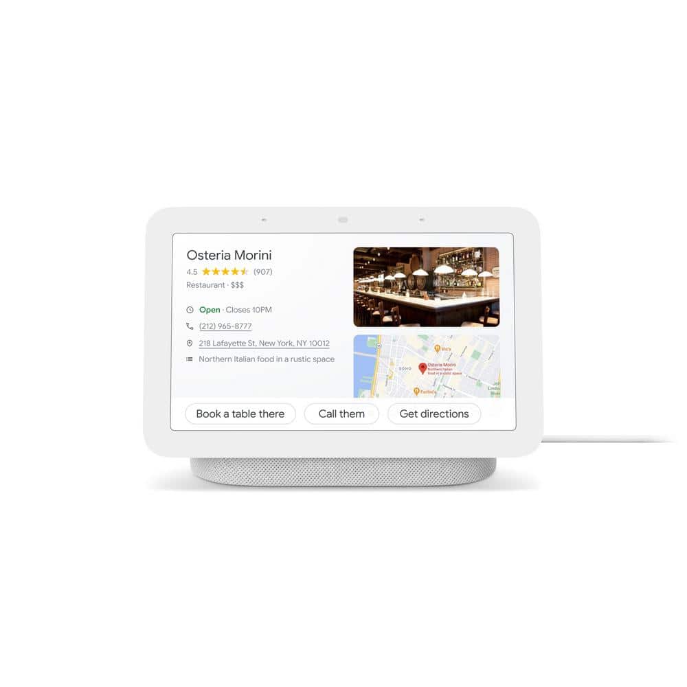 Google Nest Hub 2nd Gen - Smart Home Speaker and 7 in. Display with Google Assistant - Chalk