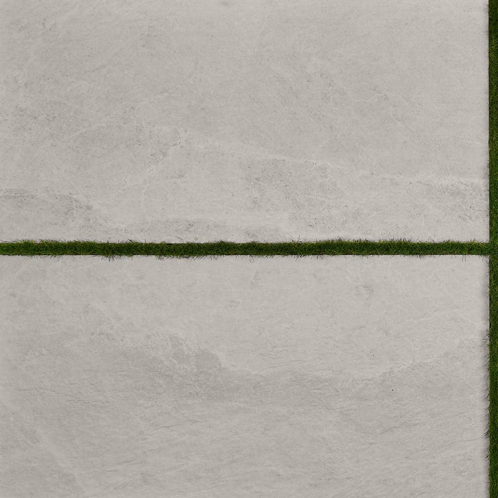 Ivy Hill Tile LithoTech 23.62 in. x 47.24 in. x 0.78 in. Chalk White Matte Porcelain Floor Paver Tile (7.74 sq. ft./Each)
