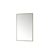 James Martin Vanities Rohe 26" x 40" Rectangular Bathroom Vanity Mirror, Champagne Brass