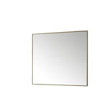 James Martin Vanities Rohe 48" x 40" Champagne Brass Rectangular Bathroom Vanity Mirror
