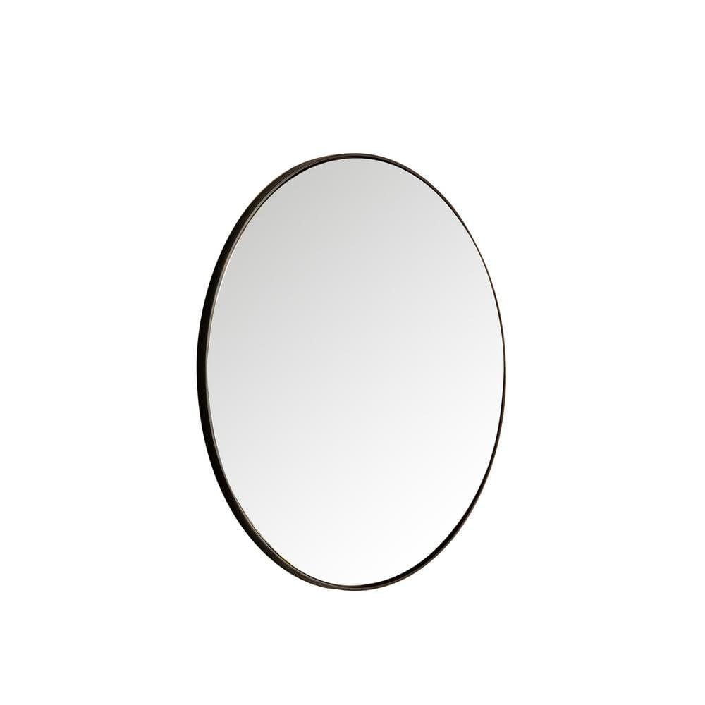 James Martin Vanities Rohe 30" Rectangular Bathroom Mirror, Champagne Brass