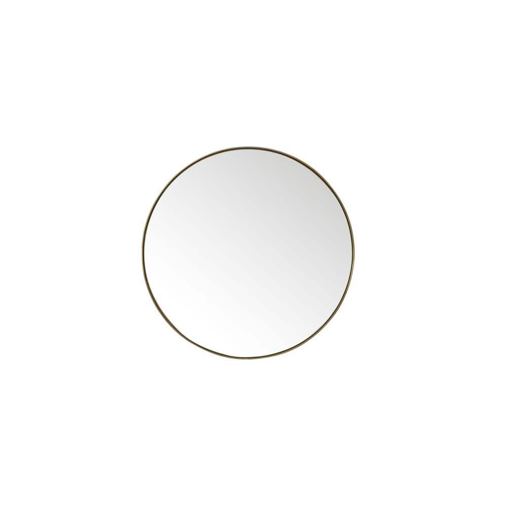James Martin Vanities Rohe 30" Rectangular Bathroom Mirror, Champagne Brass