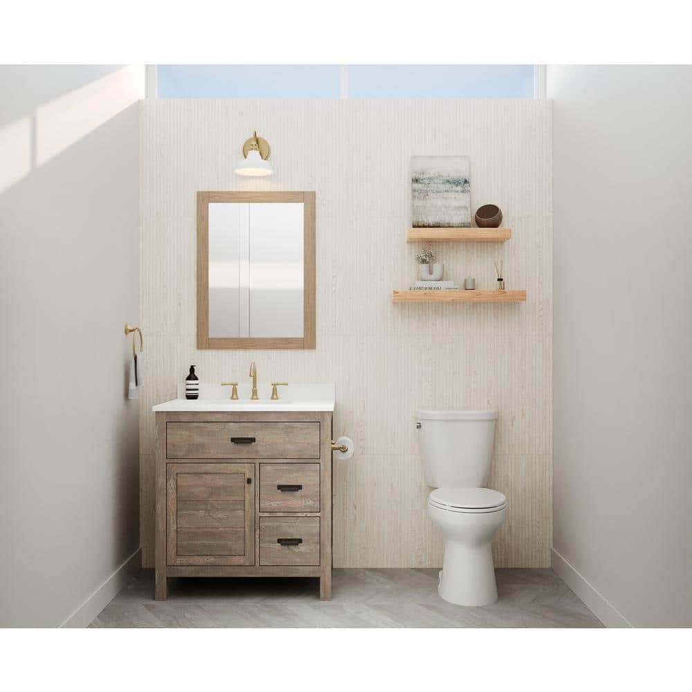 Delta Chamberlain Gold Widespread Double Handle Bathroom Faucet in Champagne Bronze