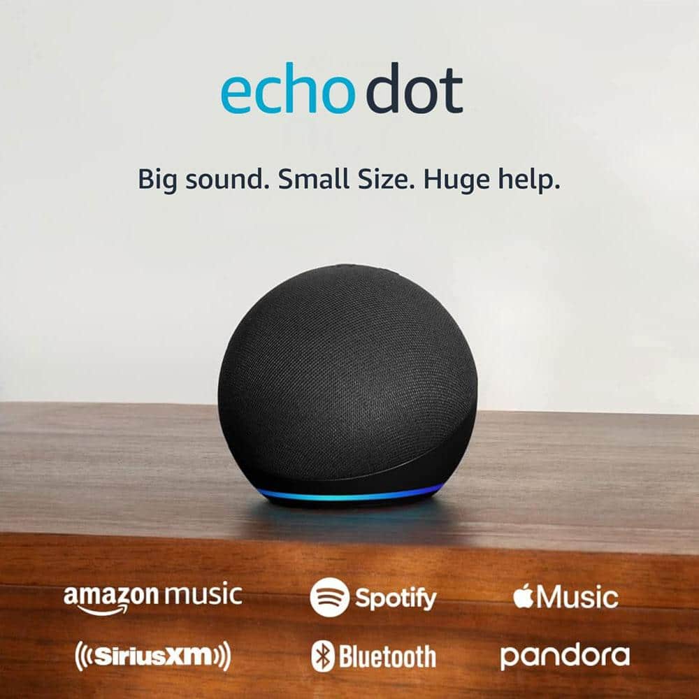 Amazon Echo Dot (5th Gen, 2022 Release) Smart Speaker with Alexa Charcoal