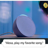 Amazon Echo Pop (1st Gen, 2023 Release) Full Sound Compact Smart Speaker with Alexa, Charcoal