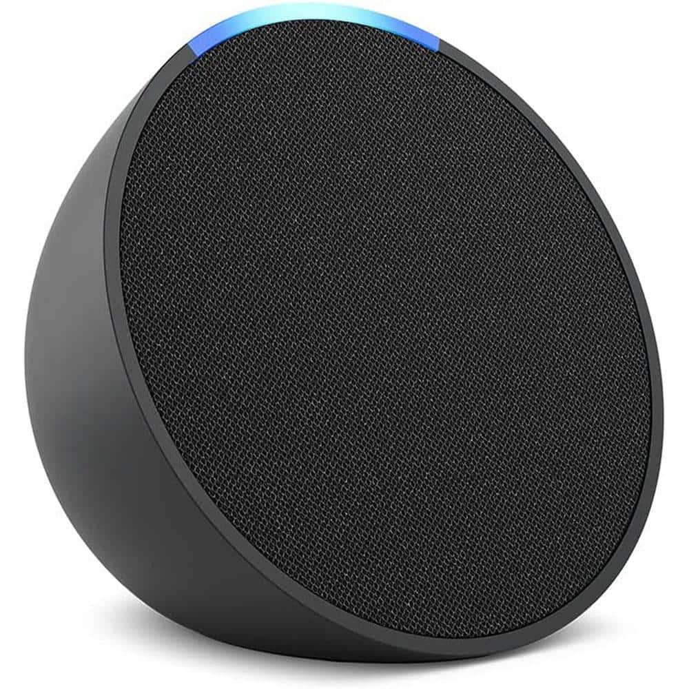Amazon Echo Pop (1st Gen, 2023 Release) Full Sound Compact Smart Speaker with Alexa, Charcoal